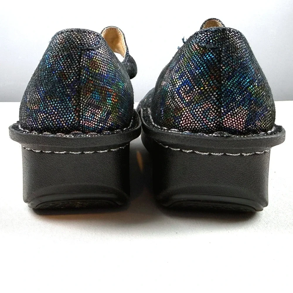 Alegria Paloma‎ Mary Jane PAL-321 Iridescent Mosiac Leather Nursing Shoes-Sz 37 - Picture 6 of 8